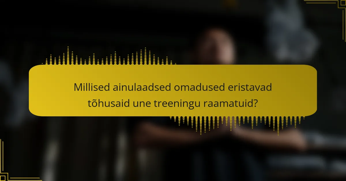 Millised ainulaadsed omadused eristavad tõhusaid une treeningu raamatuid?